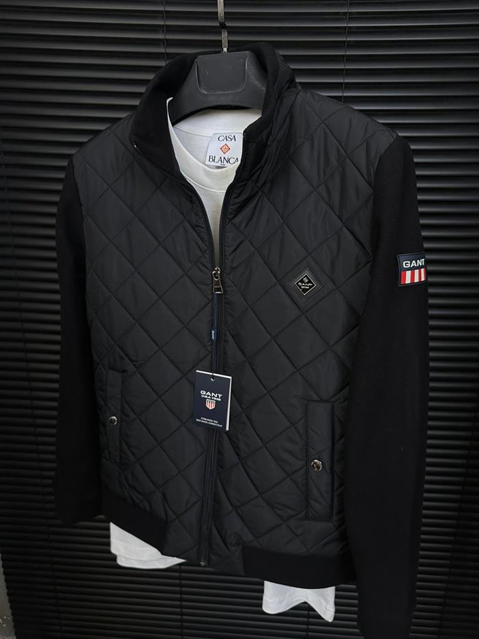 Baklava Desenli Triko Kollu Ceket