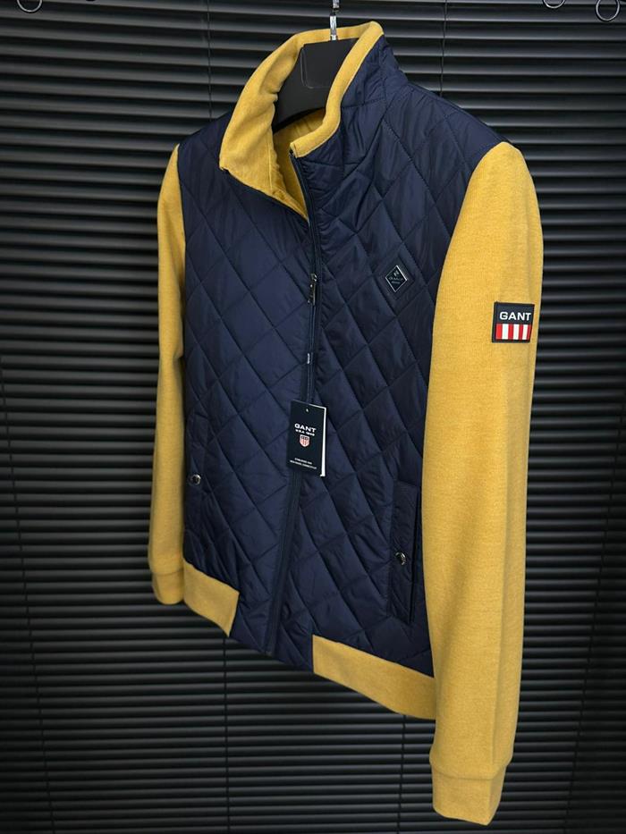 Baklava Desenli Triko Kollu Ceket