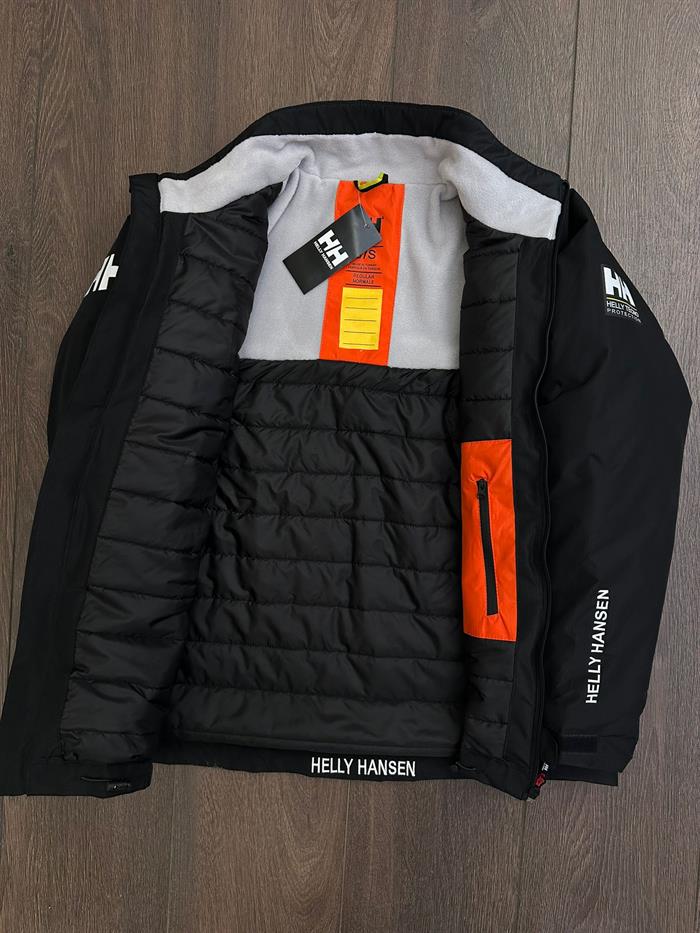 İçi Polarlı Marka Logolu Su Geçirmez Ceket