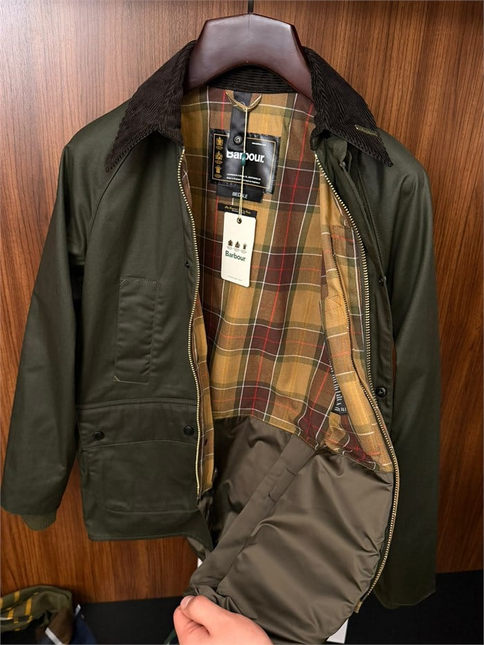 Modern Beaufort Check Yağlı Ceket