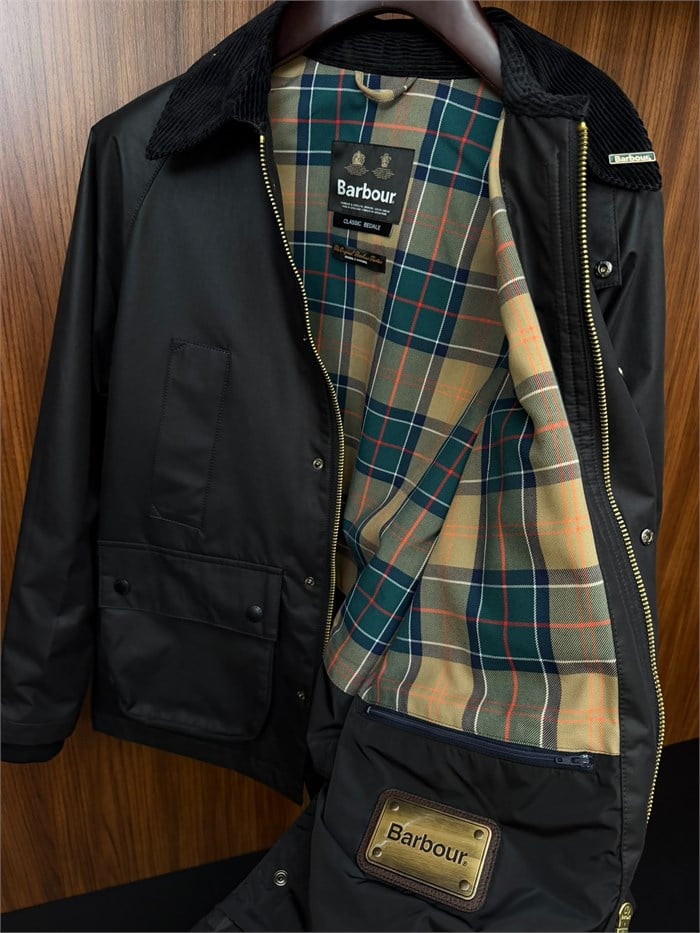Modern Beaufort Check Yağlı Ceket