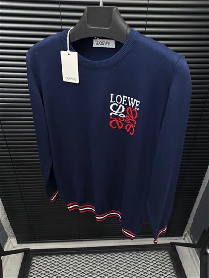 Dijital Göğüs Logolu %100 Triko Kazak - Beyaz