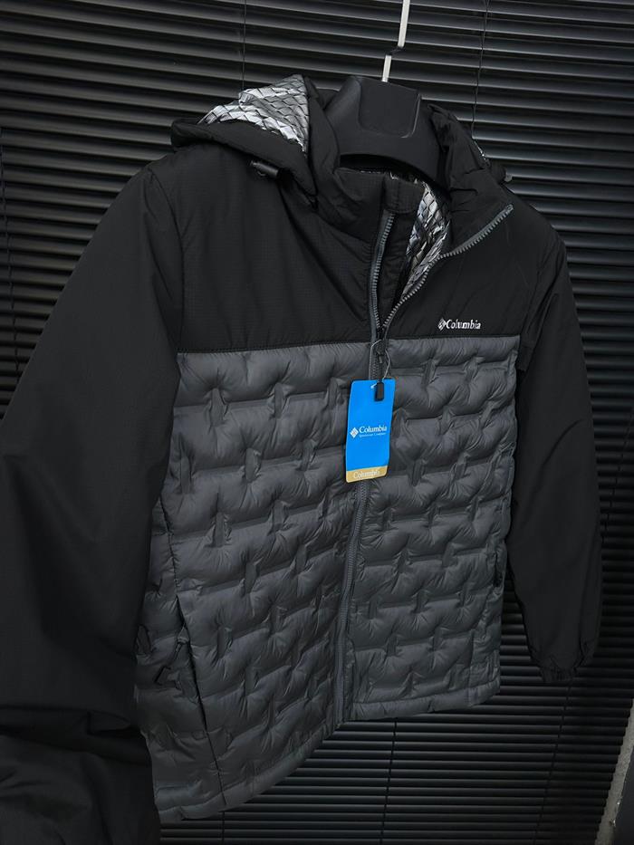 Blok Renkli İçi Termalli Şişme Mont