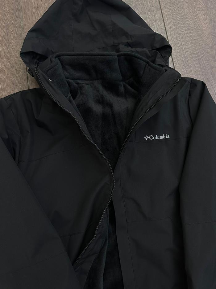 Göğüs Logolu İçi Polarlı 3in1 Mont