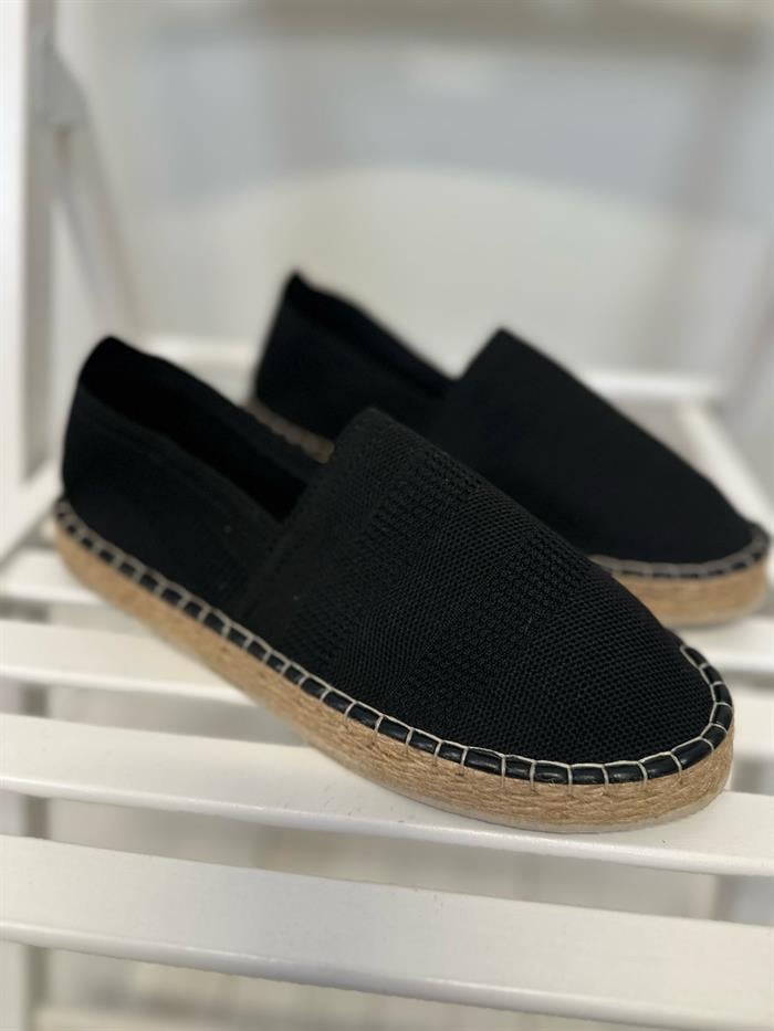 Hasır Taban Keten Espadril