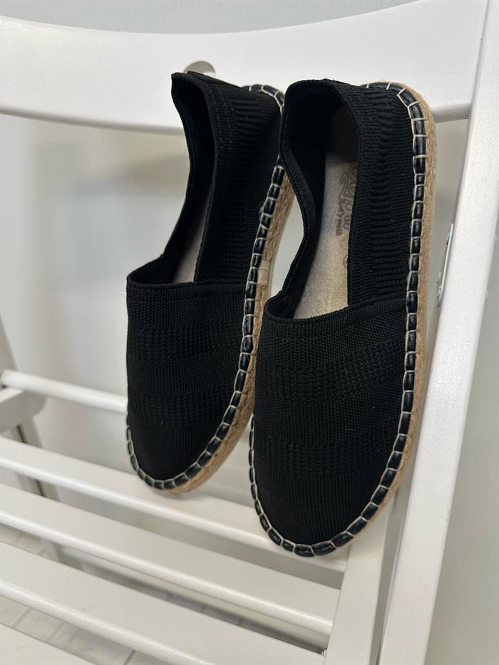 Hasır Taban Keten Espadril