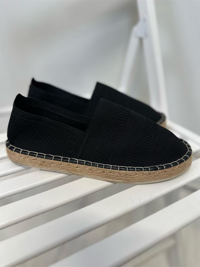 Hasır Taban Keten Espadril