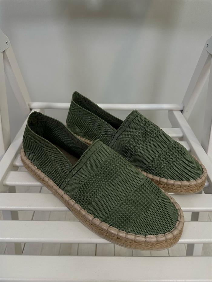 Hasır Taban Keten Espadril