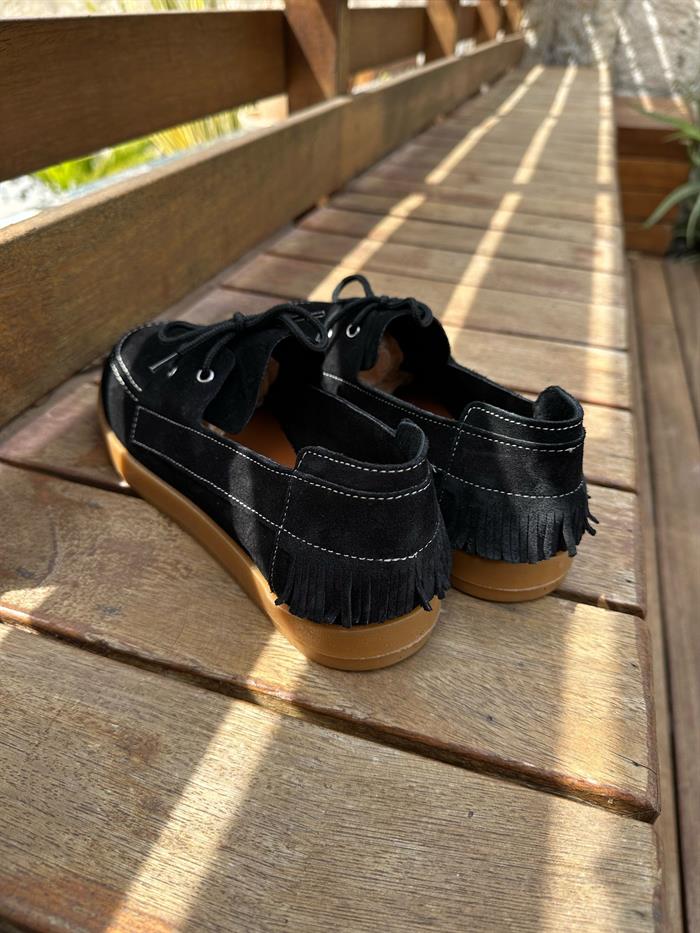 Kauçuk Taban %100 Süet Deri Ayakkabı