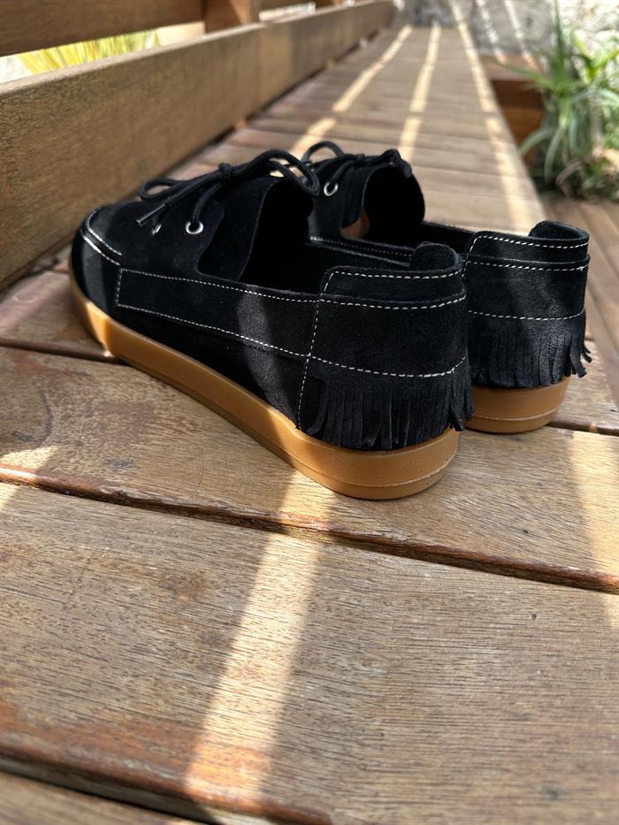 Kauçuk Taban %100 Süet Deri Ayakkabı