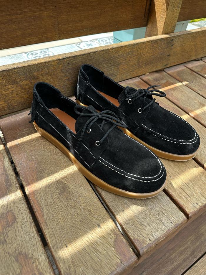 Kauçuk Taban %100 Süet Deri Ayakkabı