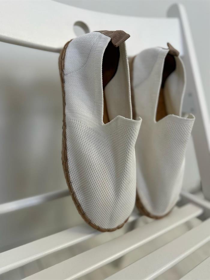 Triko Kumaş Hasır Tabanlı Espadril