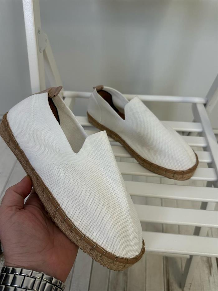 Triko Kumaş Hasır Tabanlı Espadril