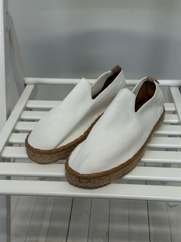 Triko Kumaş Hasır Tabanlı Espadril