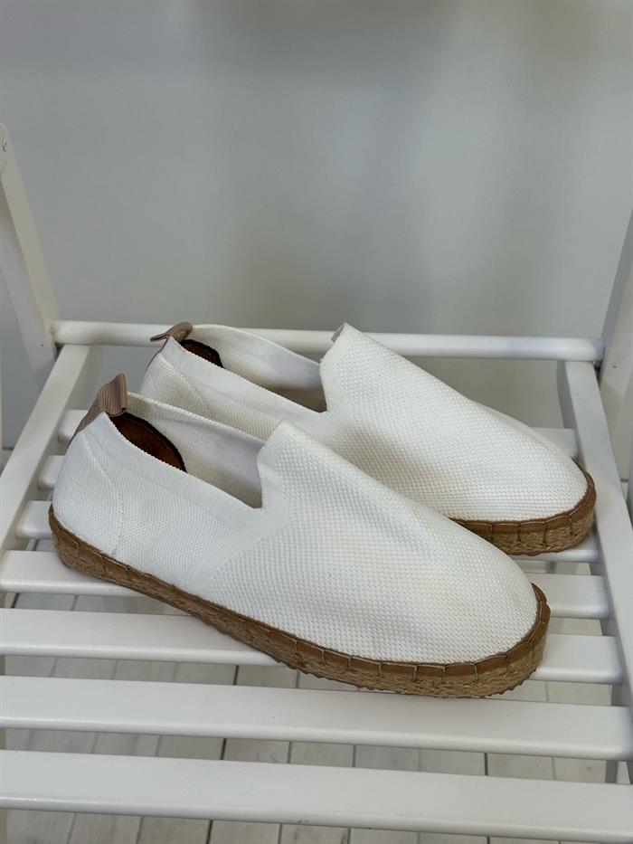 Triko Kumaş Hasır Tabanlı Espadril