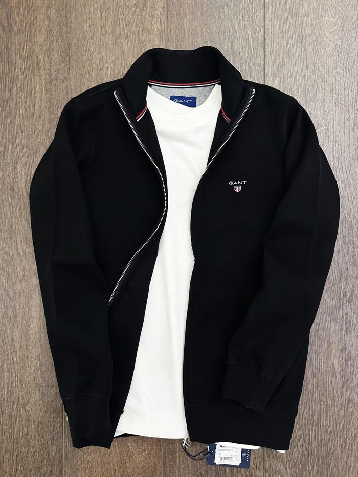 Nakış Logolu Waffle Kumaş Fermuarlı Sweatshirt