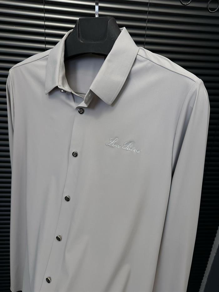 Nakış Logolu Likralı Gömlek