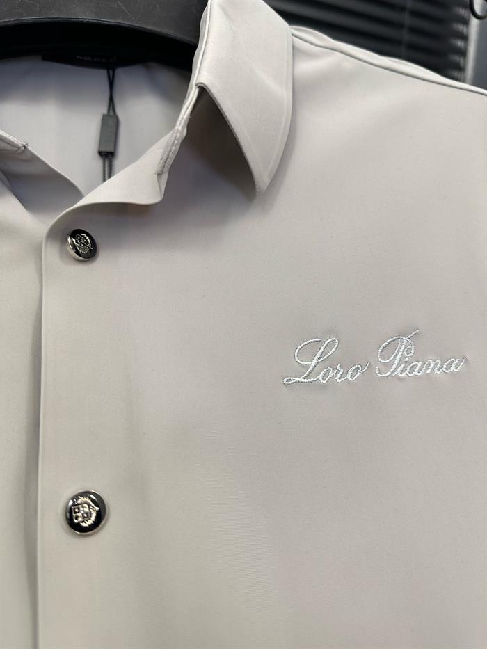 Nakış Logolu Likralı Gömlek