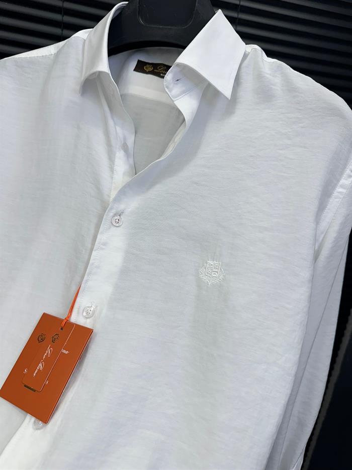 Nakış Logolu Yakalı Gömlek