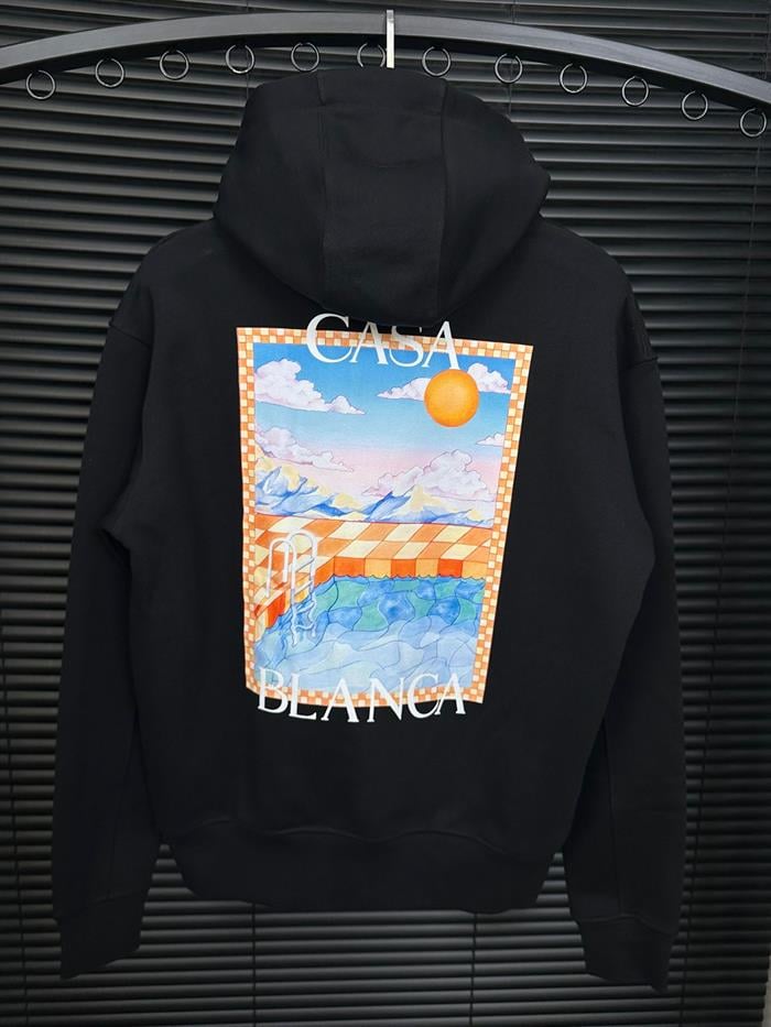 Göğüs Ve Sırt Baskılı Hoodie