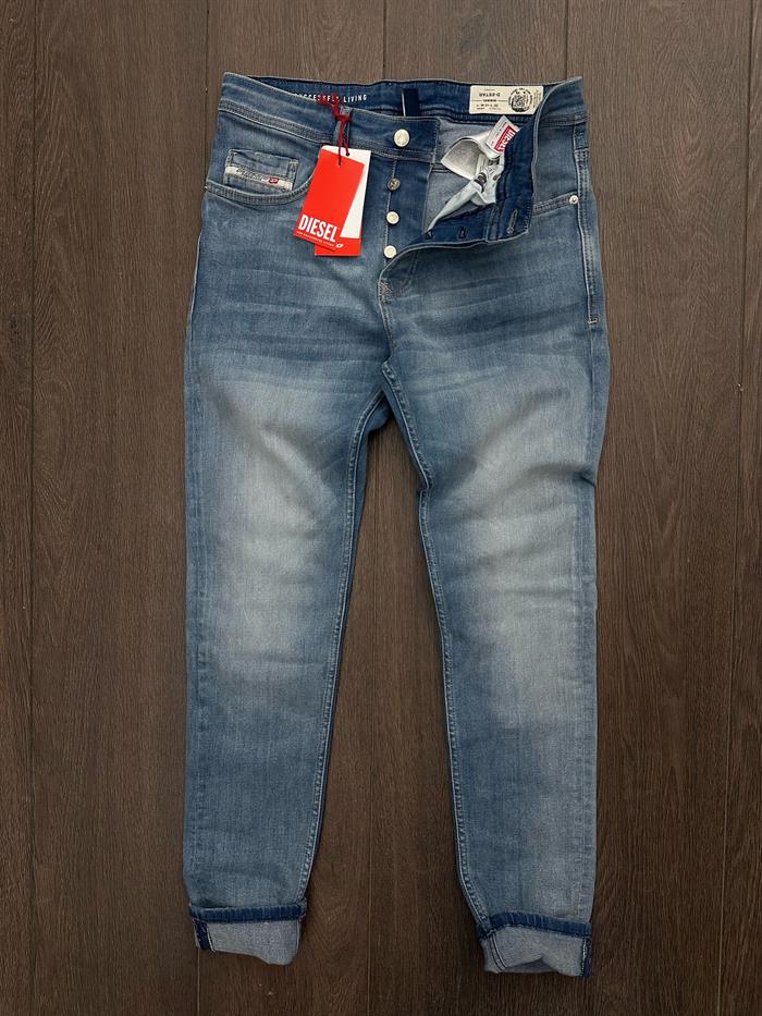 Renk Eskitmeli Likralı Jean
