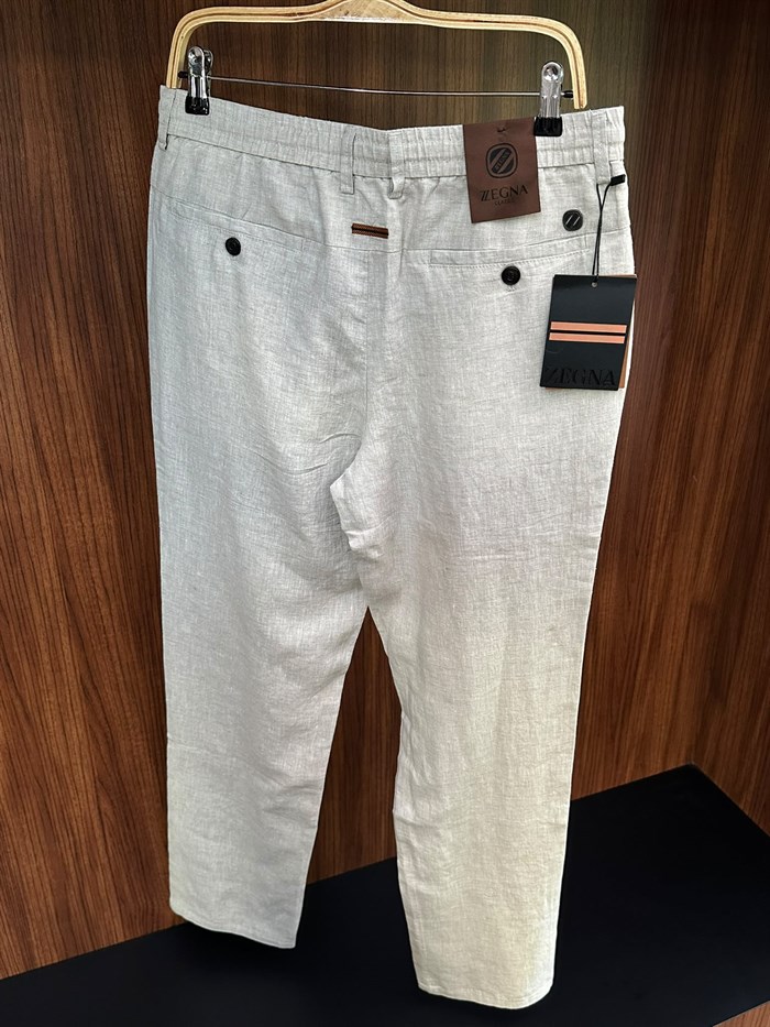 Metal Logolu Keten Jogger Pantolon