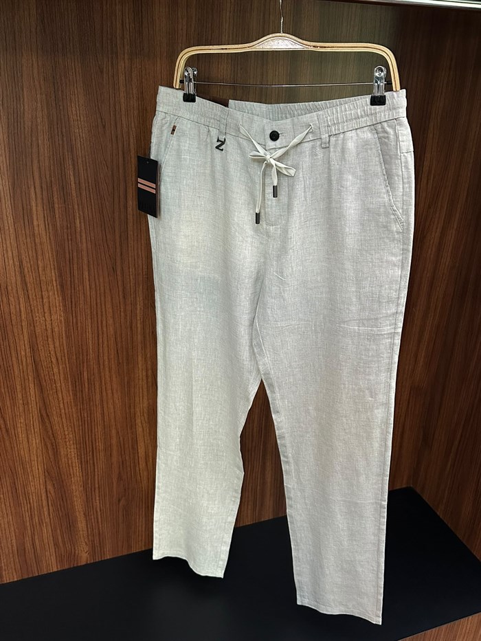 Metal Logolu Keten Jogger Pantolon