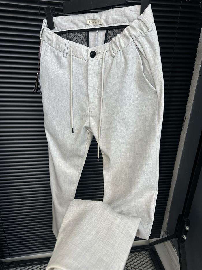 Beli Lastikli Metal Armalı Kumaş Pantolon