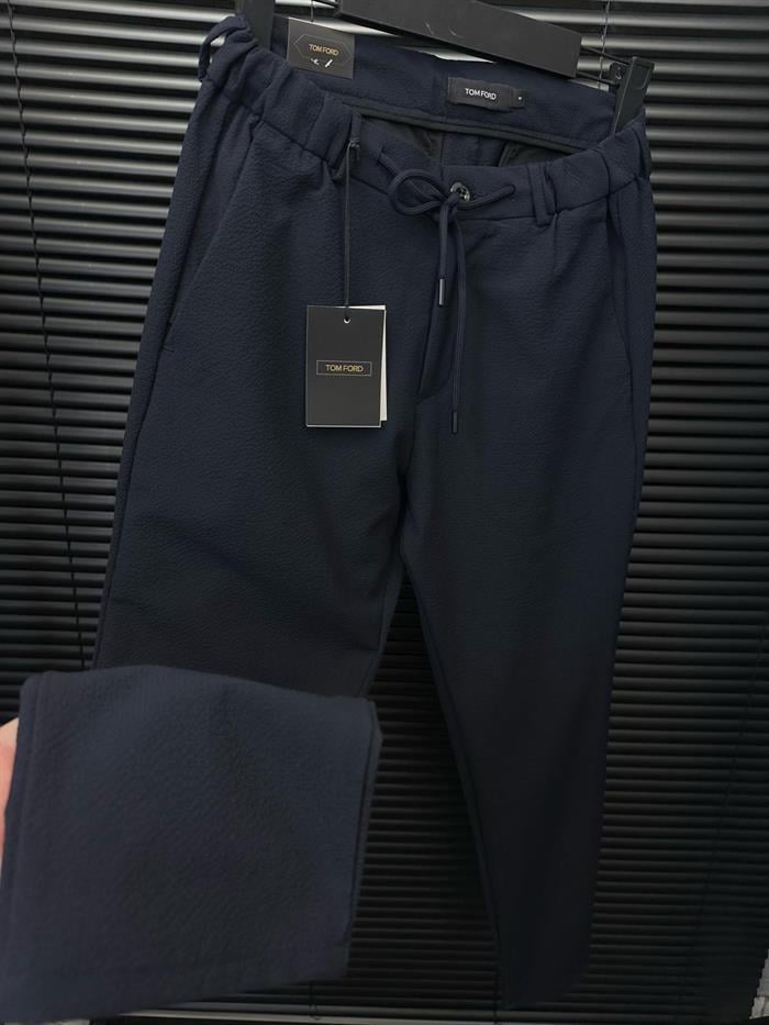 Metal Logolu Gofre Kumaş Pantolon