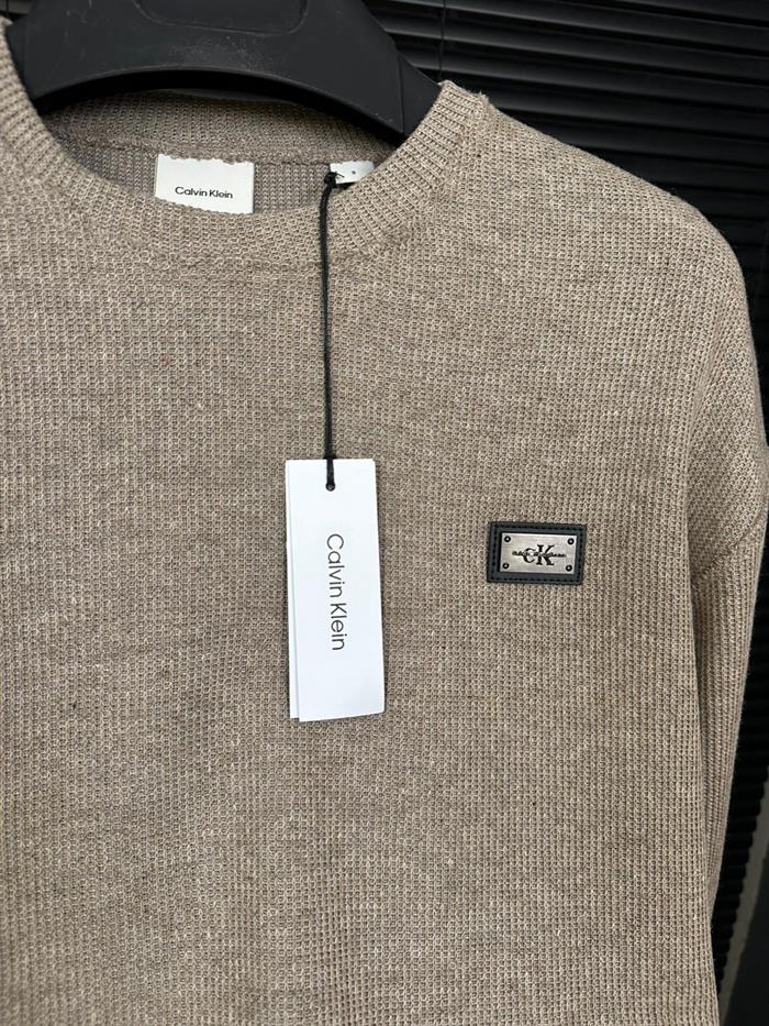 Metal Logolu Örme Sweatshirt