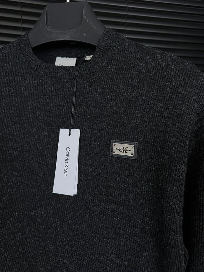 Metal Logolu Örme Sweatshirt