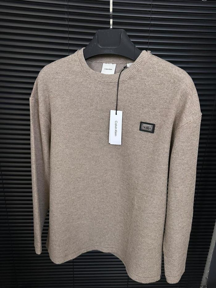 Metal Logolu Örme Sweatshirt