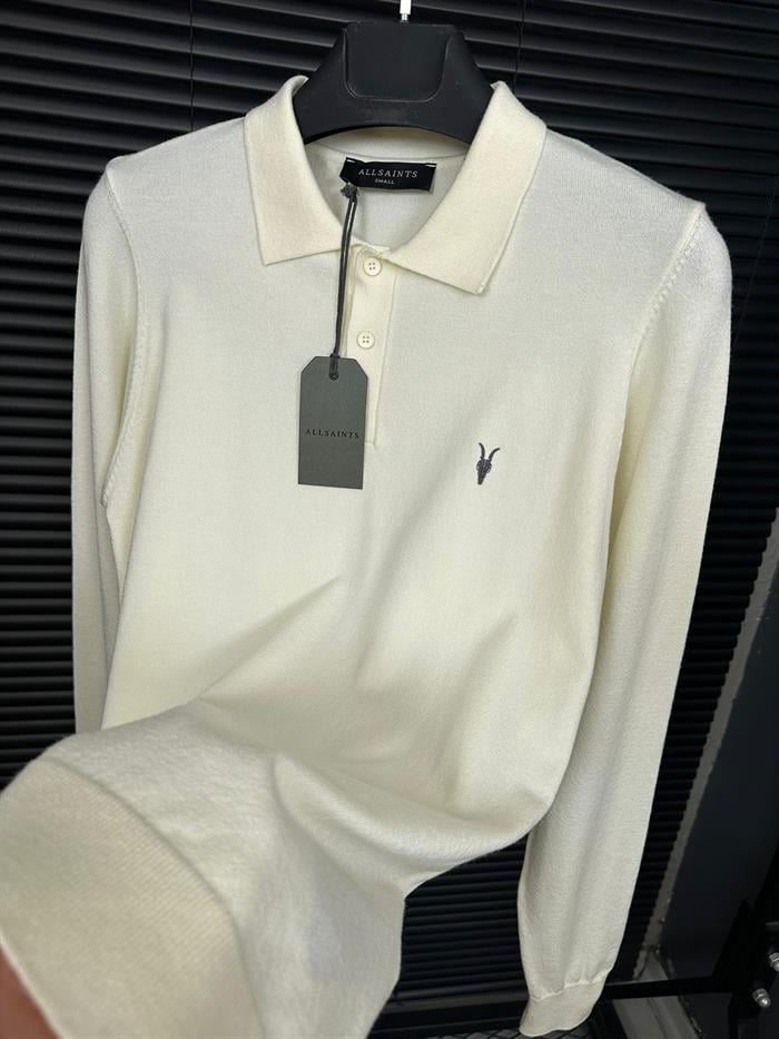 Nakış Logolu %100 Organic Pamuk Yakalı Kazak