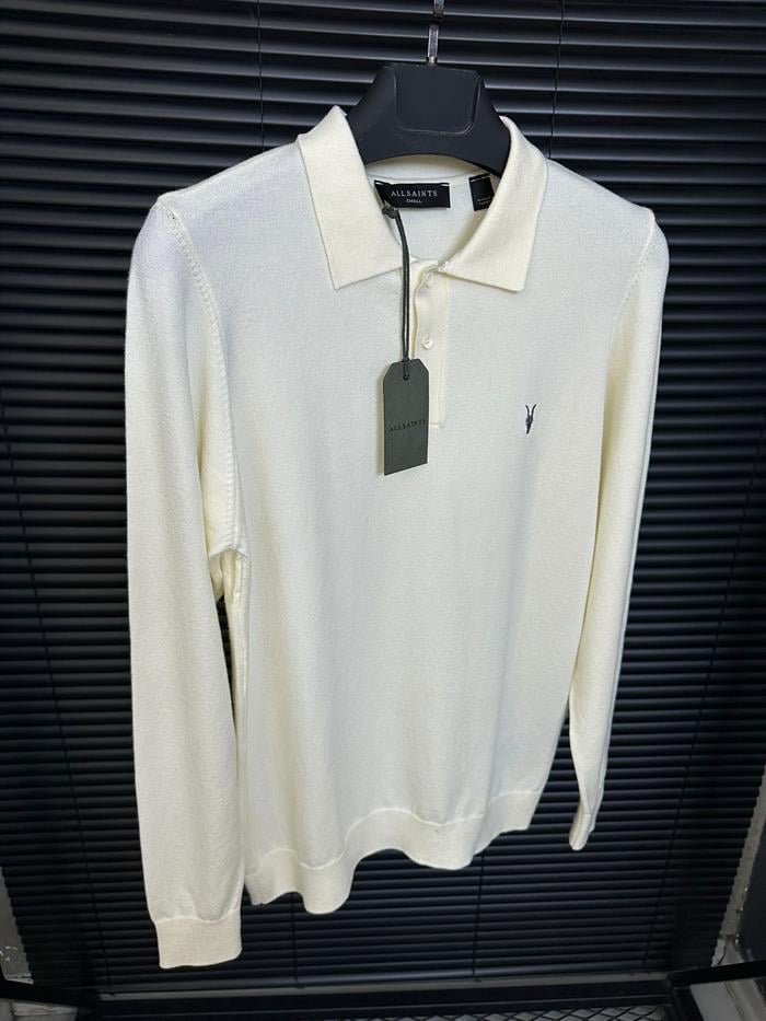 Nakış Logolu %100 Organic Pamuk Yakalı Kazak