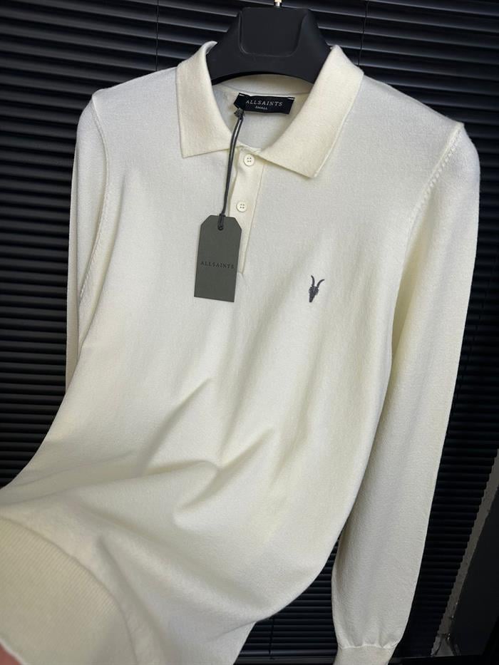 Nakış Logolu %100 Organic Pamuk Yakalı Kazak