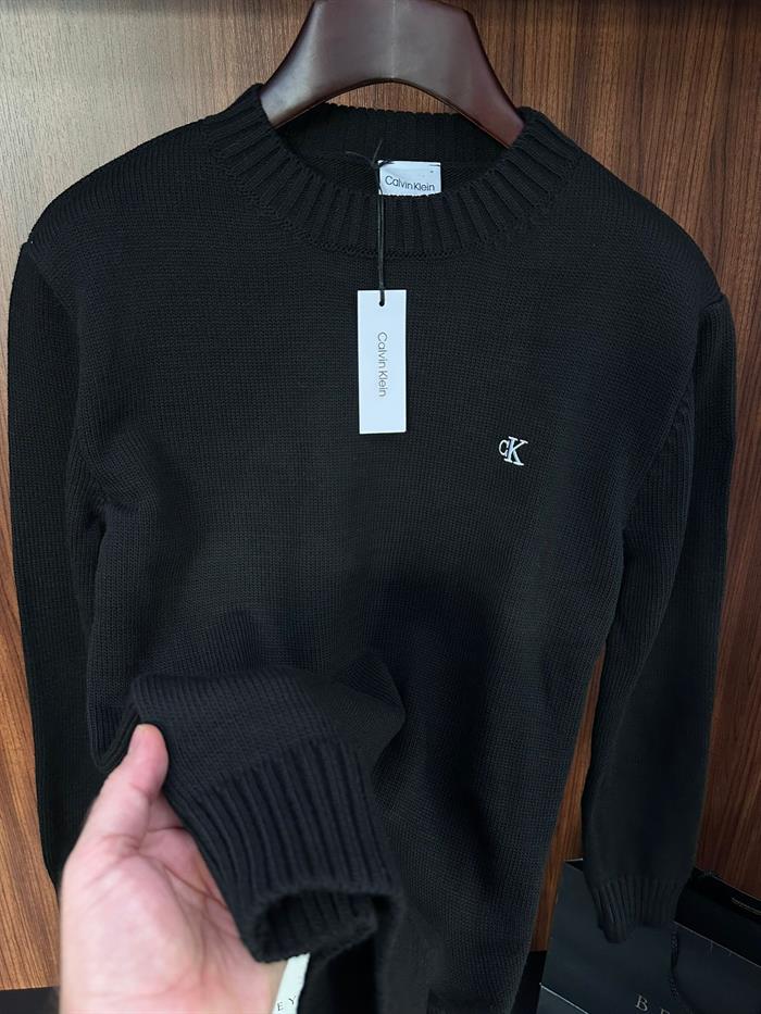 Nakış Logolu Balıkçı Yaka Triko Kazak