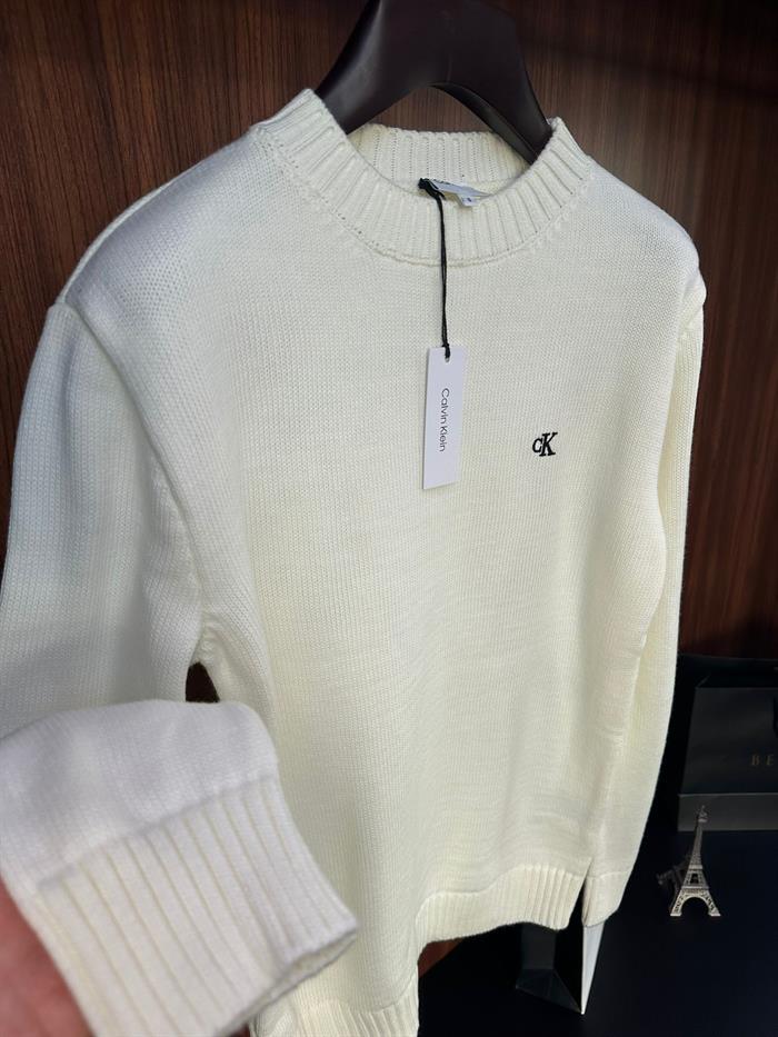 Nakış Logolu Balıkçı Yaka Triko Kazak