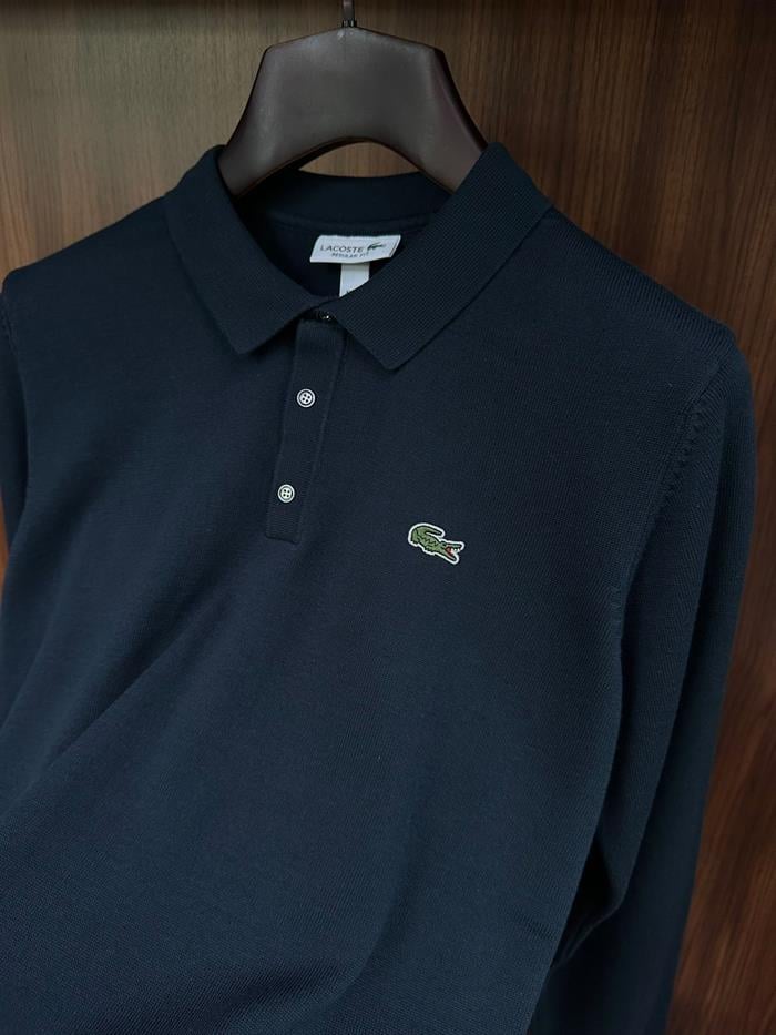 Nakış Logolu Yakalı Triko Kazak