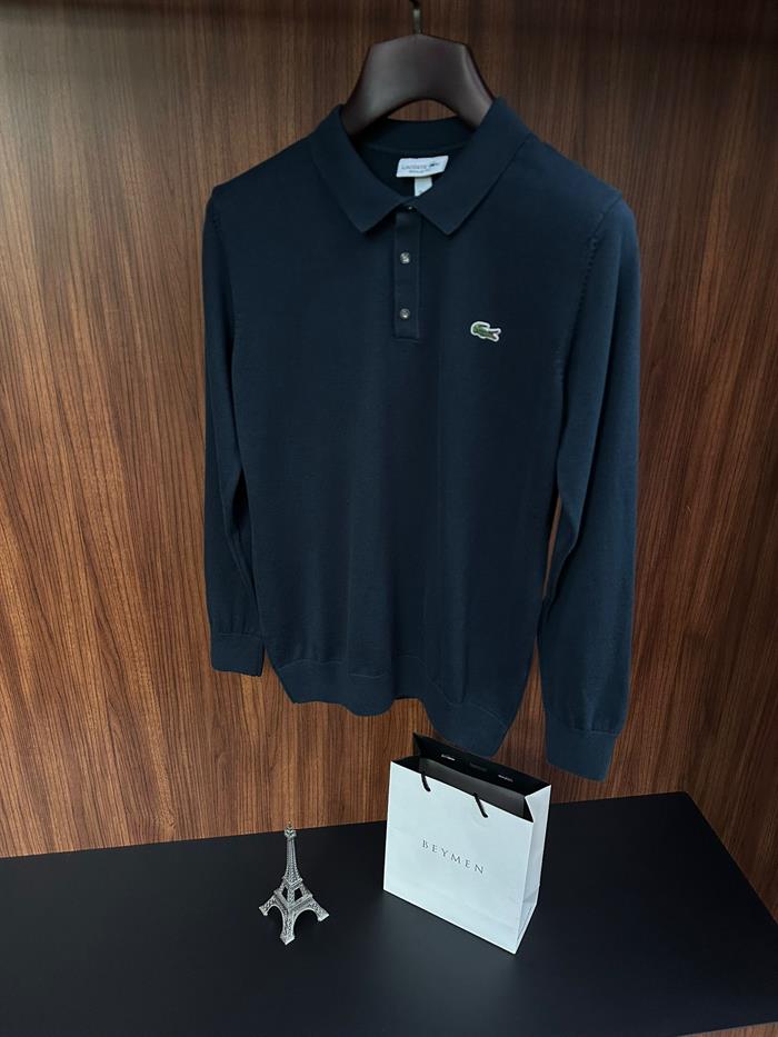 Nakış Logolu Yakalı Triko Kazak