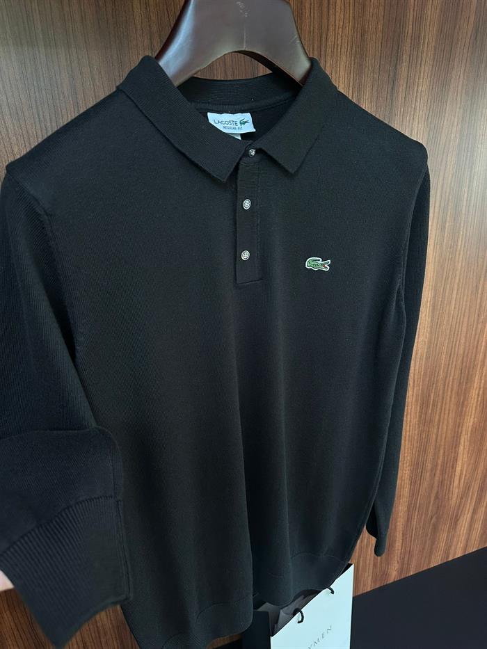 Nakış Logolu Yakalı Triko Kazak