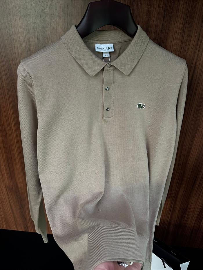 Nakış Logolu Yakalı Triko Kazak