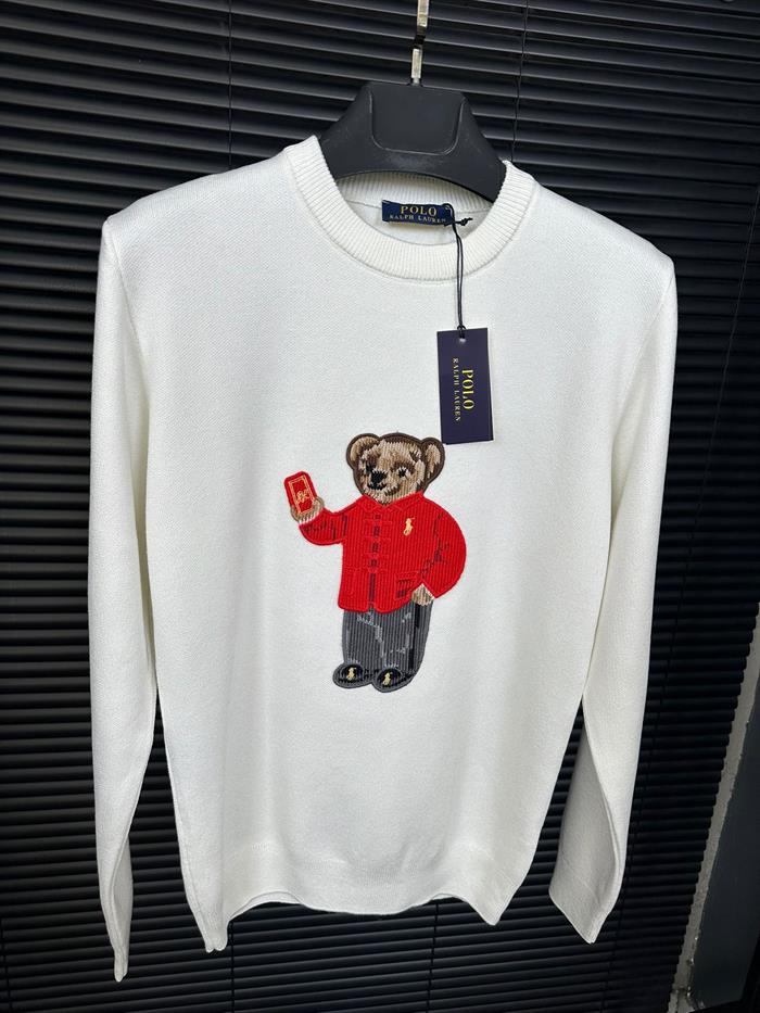 Teddy Bear Kabartma Nakış Logolu Kazak