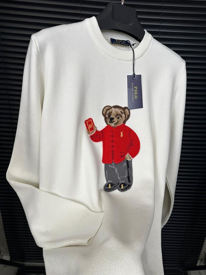 Teddy Bear Kabartma Nakış Logolu Kazak