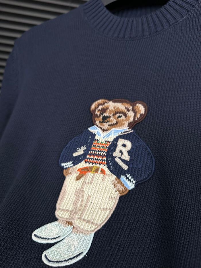 Teddy Bear Nakış Baskılı Kazak