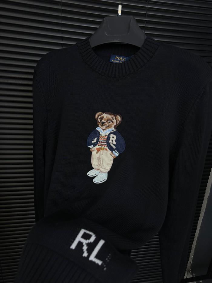 Teddy Bear Nakış Baskılı Kazak