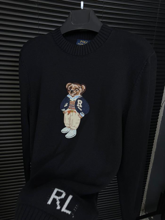 Teddy Bear Nakış Baskılı Kazak