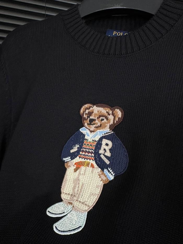 Teddy Bear Nakış Baskılı Kazak