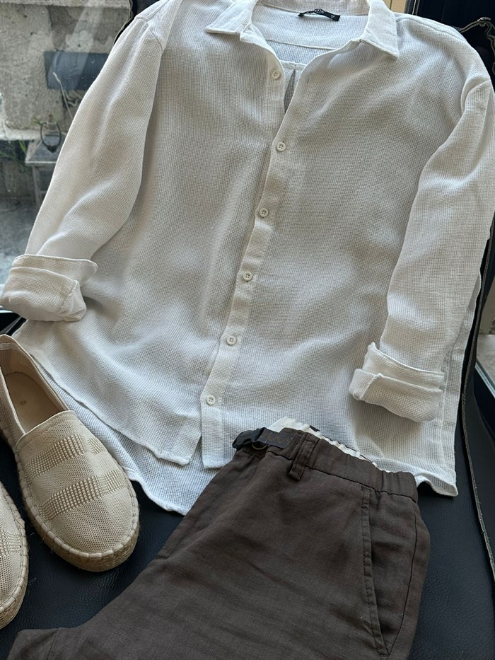 Ace Pamuk Keten Gömlek