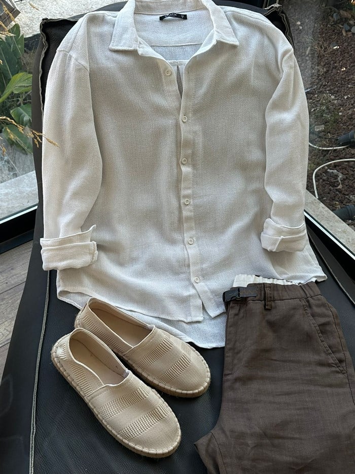 Ace Pamuk Keten Gömlek