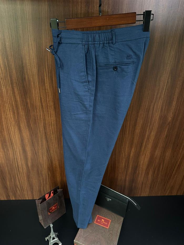 Beli Lastikli Keten Jogger Pantolon
